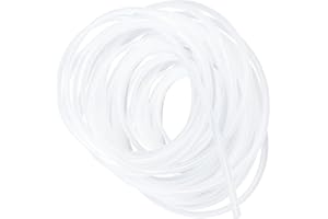 LAVMHAB Transparent Silicone Tube, Food-Grade Hose, Size 5.0mm x 8.0mm, Length 7.0m (23ft), Thickness 1.5mm, Flexible Rubber Silicone Tubing for Air/Water Pipes