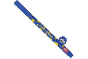 Legami - Penna Gel con Animaletto Decorativo - Lovely Friends, Tema Monster, Evita il Rotolamento, Inchiostro Blu, Animaletto Rimovibile e Ricombinabile, Punta 0,5 mm
