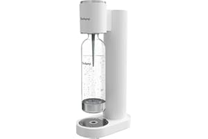 Sodapop Aireador de agua Cooper blanco, incluye 1 botella de PET, elegante y ahorra espacio, altura 44,9 cm