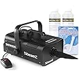 beamz Snow900 Artificial Snow Machine for Parties, 900W Snow Machine with 10L Fluid - Realistic Fake Snow Effect for Celebrations, Weddings and Events
