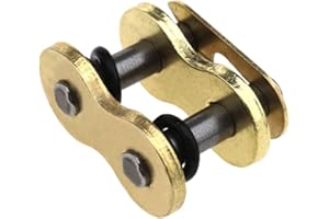 D2D OTOTEC 525 Chain Link Gold O-Ring Chain Rivet Connecting Link Motorcycle Sprockets Replacement Parts Accessorry Compatible with DID 525VX G&B525VX VX2 Chains