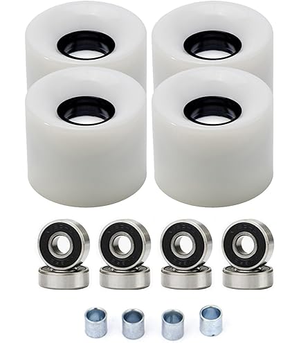 LOT DE 4 roues de skateboard avancées 52 mm 95A PU pour une expérience