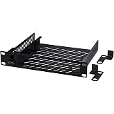 GeeekPi 10 inch 1U Mini PC Rack Mount Shelf with RJ45 CAT6 Port &amp; HDMI Port for DeskPi RackMate T1/T0