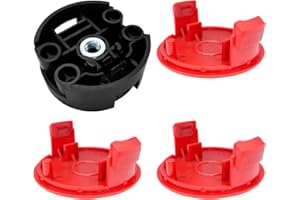 QENETY Copertura per bobina per decespugliatore, 3 pezzi, F016F04841, compatibile con tagliabordi Bosch Afs 23-37, F016F04839, testina di taglio di ricambio per decespugliatore AFS
