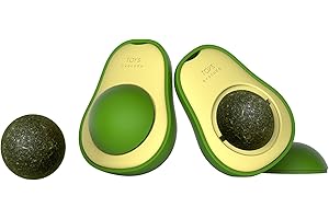 JINGSHUBO Gatto palla giocattolo menta, 360 ° girevole gatto palla menta gattino giocattoli di pulizia dei denti di gattino per mantenere la salute intestinale