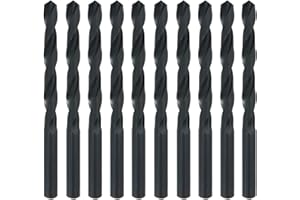 Misuyue 3.5mm HSS Metal Drill Bits, 10pcs Carbide Drilling Bit Sets, Twist Drill Bit suitable for Copper Aluminium Iron Plastic, Wood Drilling Bits
