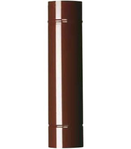 Tubo Fumi per Stufa 120 mm Nero – Lunghezza 1 m 1000 mm – Acciaio Spesso 2
