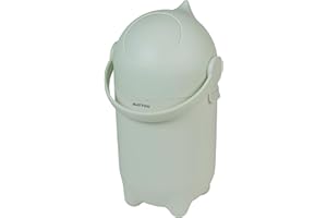 Nattou Pañalera Dropy, antiolor, fácil de abrir con una mano, 49,5 x 28 cm, polipropileno,ABS, verde