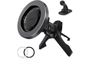 ESR HaloLock magnetyczny uchwyt samochodowy na telefon komórkowy, kompatybilny z MagSafe, kompatybilny z iPhone 14/14 Pro/14 Pro Max/14 Plus i iPhone 13/12, nie obsługuje ładowania, czarny