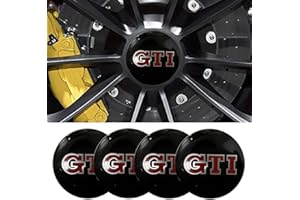 SFEG 4pcs 56MM 2.2'' Emblem Badge Sticker Wheel Hub Caps Center Cover ABS Material (fit G-TI)