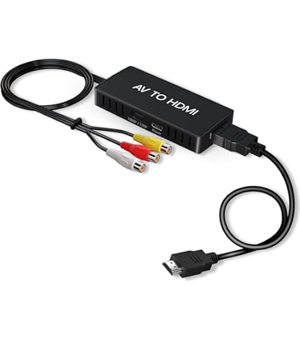 Convertisseur RCA Vers HDMI, Adaptateur AV Vers HDMI, Convertisseur Vidéo Audio Composite RCA 1080p Cvbs Avec Cable Dalimentation Usb 91656769
