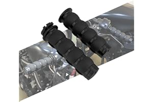 HCmotorku Poignées de guidon de moto de 25 mm - Universelles - Pour Harley Touring Sportster Dyna Softail