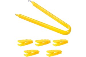 INNOHHUSTLE 6 Stück Sicherungszieher Autosicherung Abzieher Sicherungszange für Automotive Sicherungen Ersatz Auto-Sicherungsentferner Set Universal Kunststoff Flachsicherung Abzieher