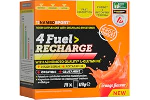 NAMEDSPORT SUPERFOOD NAMEDSPORT 4Fuel> RECHARGE 14 sachets - Ssupplement a base di potassio, magnesio, creatina e glutamina per un reintegro salino nel post-workout