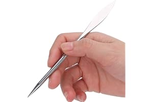 BRRNOO Brunitore, Strumenti per Lucidatura Artigianale per Lucidatura a Doppia Testa, Intaglio in Metallo Prezioso per la Creazione di Gioielli con Nastro D'oro