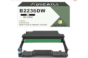 RUICAILI B2236DW - Unità tamburo di imaging compatibile per stampanti Lexmark B2236dw MB2236 MB2236adw, confezione da 1, colore nero, stampa 12.000 pagine