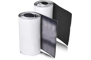 STAY GENT 11CM (4.3 Inch) Wide 1 M Long Premium Hook and Loop Tape with Adhesive Nylon Fabric Fastener for Couch Cushions, Guitar Pedal, Cable Management and Crafts Projects