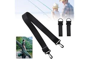 DURANTEY Taschengurt Schmal Tragbare Rutengürtel Angelrutenriemenhalter Fishing Rutentasche Einstellbar Angelruten Tasche Elastische Spinnruten/Fischerruten Tasche für das Fischen im Freien