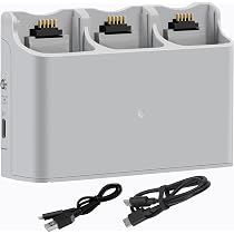Chargeur Batterie DJI LYONGTECH | Pour Mini 3/3 Pro/4 Pro | Charge 3 Batteries | LCD Avec Storage Mode