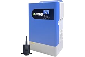 Aninerel 6200W Hybrid Wechselrichter 48V,arbeitet ohne Batterie, Parallelfunktion,Max. PV 500Vdc Reiner Sinus Wechselrichter 230V mit 120A MPPT Solarladeregler,Für Lithiumbatterien,mit WiFi-Modul