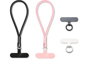 MORSUNBELA 2 x łańcuszek na telefon, zawieszka do telefonu komórkowego, smycz pasek na nadgarstek, łańcuszek do telefonu do kluczy kamer, uniwersalny brelok zawieszka