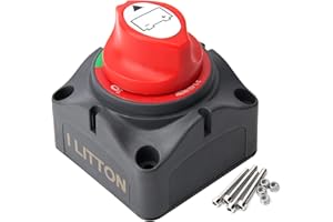 I LITTON Interrupteurs de Batterie Coupe Circuit Batterie 12v Interrupteur de Coupure de Batterie pour Bateau, Voiture, Camion, Camping-car, 75-1250 A Interrupteur de batterie marine marche/arrêt