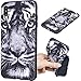 Produktbild Everainy iPhone XS MAX Hülle Silikon Gummi mit Prägen Muster Ultra Slim Cover Hüllen für iPhone XS MAX Handyhülle Stoßfest TPU Gel Stoßstange Schutzhülle (Tiger)