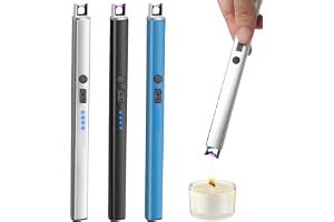 Ljusbåge stavtändare USB uppladdningsbar elektrisk tändare lång säkerhetslås bärbar vindtät flamlös för Yankee ljus, grill, s
