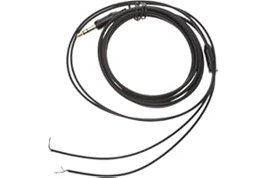 ibasenice 3,5 mm Diy Kopfhörer Ersatzkabel mit Mic 3,5 mm Kopfhörer Ersatzkabel – Kabel für Kopfhörer, Länge 1,5 m, aus TPE, Kupferdraht für Kopfhörer, Reparaturdraht