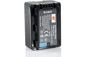 DSTE ELECTRON DSTE Ersatz Batterie Li-Ionen-Akku Compatible für VW-VBT190 und Panasonic HC-V270,HC-V380,HC-V510,HC-V520,HC-V520M,HC-V530,HC-V550,HC-V550M,HC-V710,HC-V720,HC-V720M,HC-V727,HC-V730