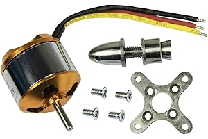 KEESIN RC Accessoires Kit, A2212 / 6T 2200KV, Outrunner Brushless Moteur W/Mont pour RC Glider Quadcopter Hélicoptère Avion Copter Multi-copter