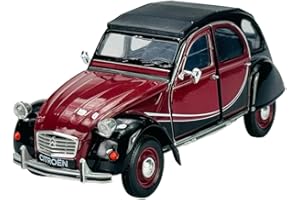 GENERISCH Welly Citroën 2CV Brun Rouge Noir Charleston 6 Canard 1949-1990 1:24 1/24 Modèle de Voiture en Métal Neuf dans sa Boîte