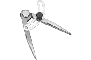 JEANOKO Compasso spaziatura marcatura strumento in acciaio al carbonio cuoio cucito Scriber pelle artigianato linea disegno cuoio fabbricazione cuoio (100mm)