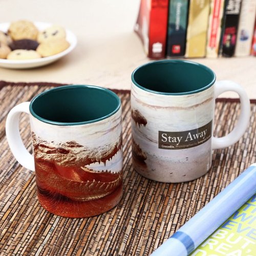 Hot Muggs Wild Focus Stay Away Ceramic Mug, 315ml