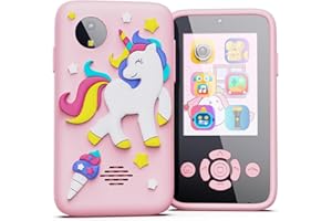 Adicop Pretend Smartphone für Kinder Kinderkamera für 3–8 Jahren,Weihnachten, Geburtstagsgeschenk für Mädchen &Jungen im Alter von Jahren, Rollenspiel-Handy mit Kamera mit 32 GB Karte