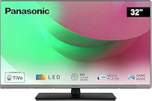 Panasonic TB-32S45AEZ, Serie S45 32 pollici Smart TV LED Full HD, 2024, TiVo, Controllo Vocale Google e Alexa, Game Mode, Media Player, HDR, HDMI, WLAN, Per un'Esperienza Visiva Ottimale