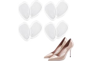 Clundoo 4 Pares Plantillas de Zapatos con Tacón Alto Proteger los Pies, Medio plantilla para Alivio el Dolor en el Antepié, Almohadillas para los pie, Alivia el Dolor del Antepié en Tacones Altos