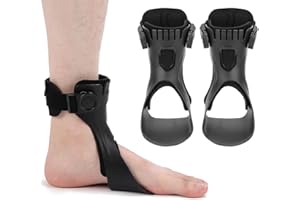 HAOFY Drop Foot Brace, Soft AFO Foot-up Orthese Light Balance Drop Foot Brace Fuß Drop Orthese Knöchelbandage Unterstützung für Schuhe Gehen(XL-Links)