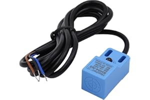 Heschen SN04-N2 - Interruttore a sensore di prossimità induttivo quadrato, tipo non schermato, distanza 5 mm, 10-30 V CC, 200 mA NPN normalmente chiuso (NC) 3 fili