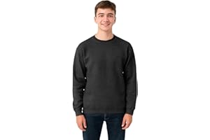 True Face Mens Sweatshirts Plain Workwear Casual Crew Neck Jumper Fleece Sweater Sports Leisure Pullover Top