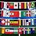Produktbild Romote 2018 World Cup String Flagge, Gruppe Match 32 Mannschaften Länder Fußball Dekoration Banner für Party Bar Club Celebration