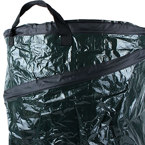 2x Gartenabfallsack 120 Liter Pop Up, grün, Tragegriffe, Ø 450 x 750 mm - 6