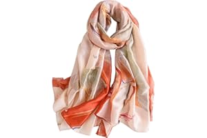 MAIRY Schals & Tücher für Damen Seidenschals Damen Seide Leicht Seidentuch Silk Schal Halstuch Tuch Geschenk Frauen SD180