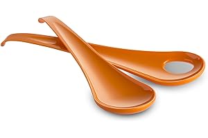 Omada Design Paire de couverts à salade de 27,5 cm de long, en polypropylène avec ligne Antibacterial Sanaliving, combiné avec saladier S2010