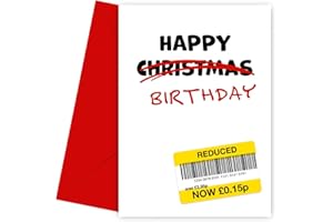 HEY CHIMP Funny Birthday Cards for Women and Men - Recycled Christmas Card for Birthday - Epic Laughs for Mum, Dad, Sister, Brother, Daughter, Son & Friends!