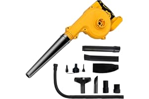 IKEBORM Cordless Leaf Blower for Dewalt 18V Battery, 3-in-1 Handle Leaf Blowers and Vacuums, Lightweight Electric Garden Leaf Blower For Lawn Care Leaf Blowing, Car, Corner Dust (No Battery)