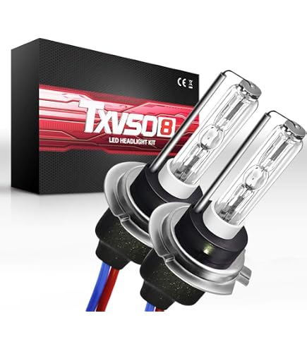 Ampoules H7 Xénon 35W - 5500K Blanc Glacé - Kit Universel Phare Avant Voiture