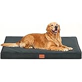 WAVVE Cama Perro Extra Grande Ortopédica 112x81x7.6 cm, Colchon Perro Impermeable Lavable Desenfundable, Colchoneta Perro con