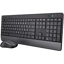 Trust Lyra Bluetooth-toetsenbord, muisset, draadloos, QWERTZ-lay-out, 84% gerecycled kunststof, oplaadbaar multi-device draadloos toetsenbord met muis voor pc, laptop, Mac, iPad, Android, iOS, zwart