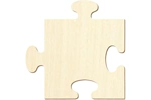BÜTIC GMBH Bütic Holz Puzzle Puzzleteile Holzpuzzle - 5x5-50x50cm Basteln Deko, Artikel:Mittelteil, Höhe x Breite:15 x 15cm